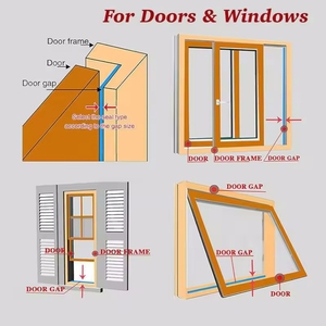 EPDM Foam Adhesive <strong>Door</strong> Rubber Seal <strong>Strips</strong> for <strong>Doors</strong> &amp; Windows Anti-Dust EPDM <strong>Door</strong> Seal Weatherstrip - Product Image 4