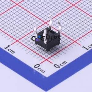 TS-1009-AR03816 Tactile Switch Through hole-4P,4.5x4.5mm Switch Single Pole Single Throw Round Button 1.6N Through Hole - Product Image 2