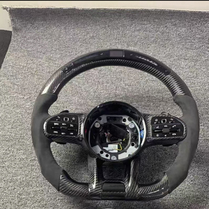Volant en fibre de carbone personnalisé W204 pour Mercedes Benz AMG W204 W205 W211 W203 W212 W176 W213 Cla W210 W124 W177 W221 - Product Image 1