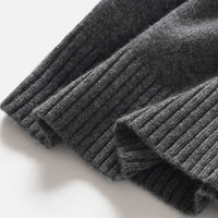 Sweat à capuche en laine de mouton solide personnalisé à manches longues, tricoté, pour femmes, pull à capuche en laine de mouton pour l'hiver