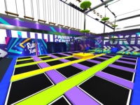 Interaktives Indoor-Abenteuer-Spielplatz-Set Bowlingbahn Bogenschießstand Rutsche Hindernisparcours Maßgefertigte Indoor-Spielplatzausrüstung