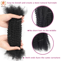 Originea Cheveux Humains 100% Non Traités, Bouclés Afro Springy Kinky, Vente en Gros 50 Grammes pour Extensions de Tresses Micro Twist