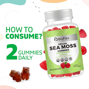 Suplementos de hierbas OEM de etiqueta privada para adultos adolescentes musgo de mar irlandés gomitas de saúco negro aceite de semilla de comino negro bardana - Product Image 2