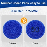 1 ''/25mm Diamant Mini Remis à neuf Tampons de Polissage Renouveler Disque de Ponçage Feuille de Polissage Tampon Abrasif pour Jade Marbre Granit
