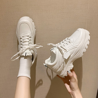 Baskets Chunky Tendance pour Femmes, Chaussures de Sport et de Tennis à Plateforme pour Femmes
