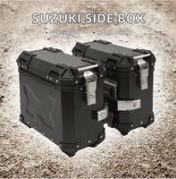 Boîte latérale universelle en alliage d'aluminium imperméable et anti-collision pour moto Suzuki