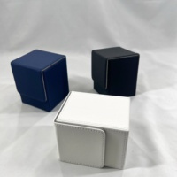 Étui de rangement pour cartes à aimant fort en cuir PU personnalisé pour cartes à pochette unique JO-TC-09 boîte de jeu de cartes Yugioh Trading Tcg Mtg