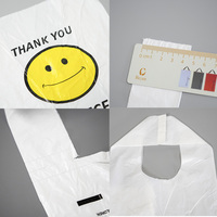 Sacs de courses en HDPE, LDPE, PE, étanches, anti-fuite, pour supermarché, avec poignées gilet, personnalisables, jetables