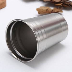 Taza de Café de Metal de Doble Pared con Logotipo Personalizado, Taza Apilable para Vino y Cerveza, Vaso de Acero Inoxidable - Product Image 3