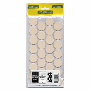 Almohadillas Redondas de Goma Autoadhesivas de 28 mm de Color Beige para Patas de Muebles, para Protección del Suelo - Product Image 2
