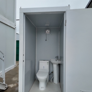 Cabina de Baño Portátil Reciclada, Prefabricada, Súper Económica, Baño Público al Aire Libre, Inodoro Móvil - Product Image 2