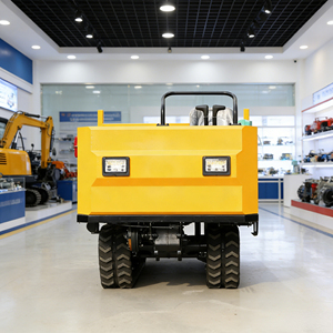 รถดัมพ์ตีนตะขาบขนาดเล็ก เครื่องยนต์ดีเซล 2 ตัน พร้อมปั๊มไฮดรอลิกและรางตีนตะขาบ รับประกัน 1 ปี รถตักล้อยางขับเคลื่อน 4 ล้อ - Product Image 3