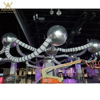 Ballons gonflables LED pour activités intérieures, tubes gonflables argentés pour accessoires de décoration thématique