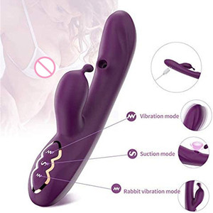 Sexshop en ligne Vibromasseur électrique puissant pour succion de tétons et chattes Vibromasseur de lapin pour succion point G Pretty Love Sex toy pour femme - Product Image 4