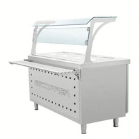Vitrine réfrigérée électrique Kingbetter HHBWS-120/150/180 en acier inoxydable argenté, style luxe, pour hôtels et restaurants