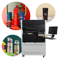 Bouteille cylindrique imprimante UV imprimante uv 360 degrés machine thermos tasse tasse numérique Machine d'impression rotative