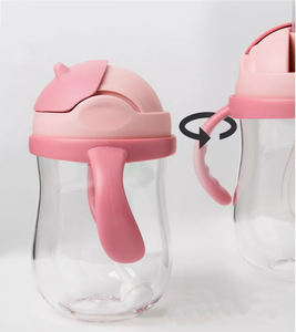 Straw Handle Sippy Cups Leak-Proof PP <span class=keywords><strong>Kids</strong></span> Baby <span class=keywords><strong>Water</strong></span> Bottle para mais de 6 meses Crianças e bebês para passeios ao ar livre e presentes - Product Image 4