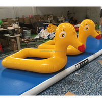 Canard gonflable géant de haute qualité et durable pour enfants, île flottante pour l'eau, canard en caoutchouc à vendre, bateau canard