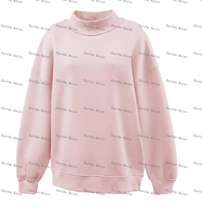 <span class=keywords><strong>Sudadera</strong></span> de Felpa Extra Grande Personalizada con Monograma y Cuello Redondo para Niñas, <span class=keywords><strong>Sudadera</strong></span> Personalizada con Cuello Redondo - Product Image 3