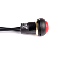 Toowei IP67 étanche 12mm 3A 12V Orange rond Miniature sans lampe en plastique bouton autobloquant bouton poussoir pour artisanat