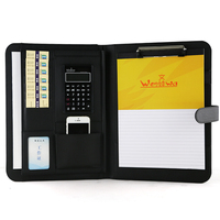 Carpeta multifuncional A4 para oficina de negocios, administrador de paquetes, carpeta de ventas Cortex sujeta, calculadora con sujeción de datos