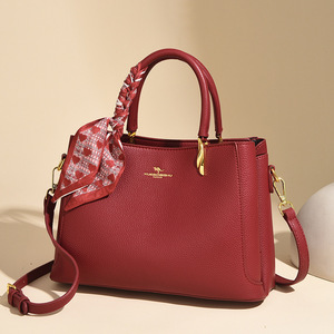 Nouveau Sac à Main Élégant Grande Capacité en Cuir PU Haut de Gamme pour Femme, Fermeture Éclair, Sac Bandoulière Fourre-tout pour Mamans d'Âge Moyen - Product Image 2