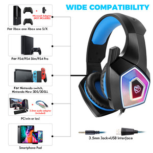 <span class=keywords><strong>Casque</strong></span> <span class=keywords><strong>de</strong></span> <span class=keywords><strong>jeu</strong></span> pour Ps4 Écouteurs supra-auriculaires <span class=keywords><strong>avec</strong></span> <span class=keywords><strong>micro</strong></span> <span class=keywords><strong>Casque</strong></span> <span class=keywords><strong>de</strong></span> <span class=keywords><strong>jeu</strong></span> vidéo RVB - Product Image 5