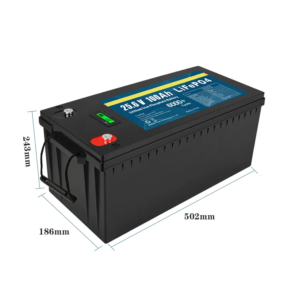 Wholesale Power Tools 6000+ Cycles Deep Cycle Rechargeable 25.6v 300ah Lithium Lifepo4 Prismatic Cells Battery For Solar Power