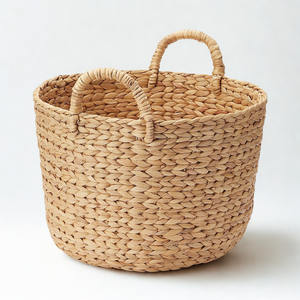 Sac à main tissé vintage romantique en jacinthe d'eau avec dentelle, grande capacité et design doux pour la saison printemps-été - Product Image 1