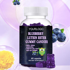 حلوى العيون الجيلاتينية بنكهة التوت الأزرق الطبيعية خالية من السكر 12 في 1 مكمل غذائي للأطفال على شكل دب مع التوت البري واللوتين والزياكسانثين - Product Image 5