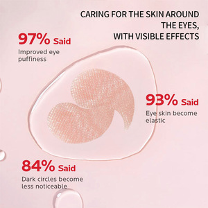 Masque pour les yeux PDRN rose, 60 patchs hydratants et raffermissants avec collagène et niacinamide pour le soin du contour des yeux - Product Image 4