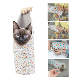NUEVO Envoltorio Autoadherente para el Cuidado de Gatos, Toalla de Sujeción sin Estrés para Recortar Uñas y Administrar Medicamentos - Product Image 1