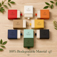 Boîtes rigides en carton biodégradable personnalisées avec fermeture magnétique et ruban pour l'emballage de bijoux et de montres