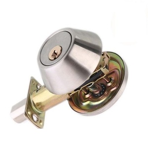 Commercial Single Deadlock <strong>Lock</strong> <strong>Knob</strong> ANSI Grade 2 Deadbolt Door <strong>Lock</strong> Polished Stainless Steel Key Operated - Product Image 6
