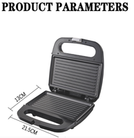 Appareil multifonction 3 en 1 professionnel : grille-pain, poêle antiadhésive, appareil à sandwich, gaufrier personnalisé, rouleau à gaufres, appareil à œufs