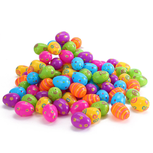 Huevos de Plástico Rellenables de Pascua al por Mayor, 6x4.5cm, Huevos Sorpresa Coloridos para Niños, Recuerdos de Fiesta de Caza de Huevos y Uso Promocional - Product Image 3