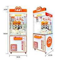 Arcadix Machine à griffes à monnayeur pour peluches, jeu d'arcade pour enfants, centres commerciaux et salles de jeux