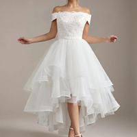 Robe de mariée grande taille, épaules dénudées, appliques en dentelle, robe de bal en tulle, robes de mariée sur mesure en gros pour la mariée