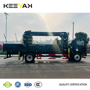 热销伸缩臂式吊车安装在卡车上的重型货运卡车4*2柴油FAW卡车带吊机出售 - Product Image 4