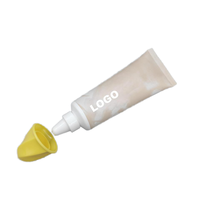 Tube Plastik 50ml 80ml dengan Lubang Berbentuk Bunga untuk Kemasan Kosmetik, Tube Kosmetik untuk Krim Wajah dan Pembersih Wajah, Tube Kosmetik dengan Logo Kustom
