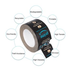 UJANG Custom <strong>Logo</strong> Printed Eco Friendly Biodegradable Water Activated Gum Brown Self Adhesive Kraft Paper <strong>Tape</strong> - Product Image 5