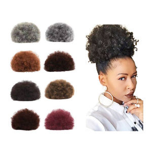 Offre Spéciale : Chignons à Cordon, Extensions de Cheveux Courts Bouclés, Afro Puff, Queues de Cheval, Chignons en Cheveux Humains - Product Image 5