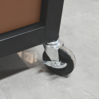 Coffre à outils roulant en acier à 4 tiroirs avec roues, personnalisable OEM pour le rangement dans les garages et les entrepôts