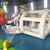 3m 4m 5m Tente à bulles gonflable Globe Transparent Igloo Dome Tent Outdoor Camping Event Wedding Party Gonflable Bubble House