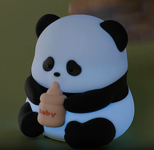 Small Cartoon Silicone Panda Night <b>Light</b> With Warm Colorful <b>Lights</b> <b>Touch</b> Control <b>LED</b> Bedroom Kids baby Nursing Lamp - Product Image 3