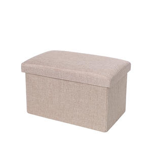 Pouf de rangement pliable en forme de cube, repose-pieds, marchepied, siège rembourré en mousse pour dortoir et salon - Product Image 4