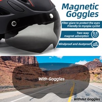 VICTGOAL-Casque de vélo urbain pour adulte, protection faciale pour vélo de route, casque vtt, lumière LED usb