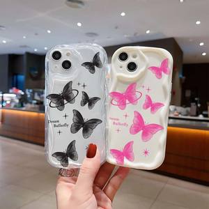 Farfalla inglese stampa gelato onda bordo <span class=keywords><strong>Silicone</strong></span> TPU <span class=keywords><strong>Cover</strong></span> del telefono cellulare custodia per <span class=keywords><strong>Iphone</strong></span> X Xr Xs Max <span class=keywords><strong>11</strong></span> 12 13 14 15 16 17 - Product Image 2