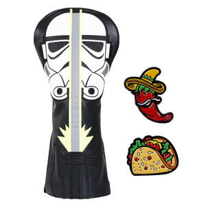 Venta al por mayor de accesorios de golf duraderos cubierta de la cabeza de golf de cuero suave Golf Driver Club Headcovers con dos marcadores - Product Image 3