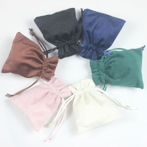 Small Velvet <b>Drawstring</b> <b>Bag</b> for Cosmetics Keys Storage, Custom Logo & Bulk Order Available - Product Image 2